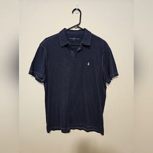 John Varvatos Mens Blue Polo Medium
